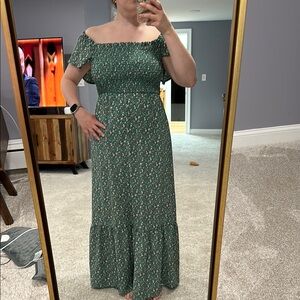 *2 for $10* Floral Green Dress